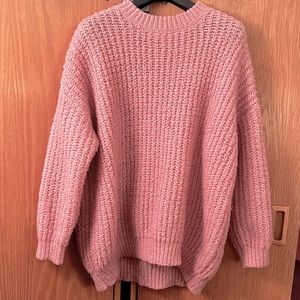 Forever21 cute pink oversized sweater